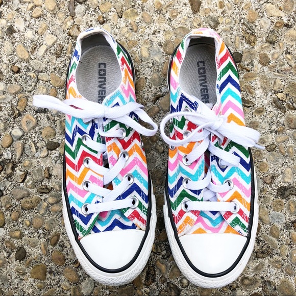 Converse Shoes - Converse multi color zig zag pattern sneakers